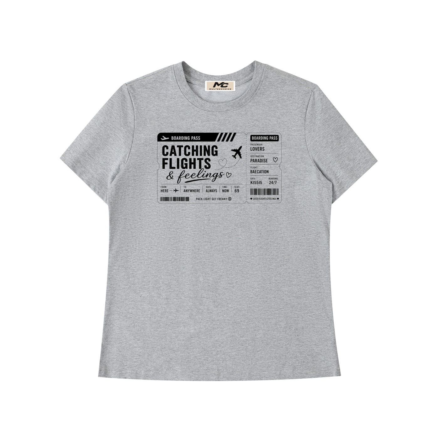 MulTeechoice Catch flights & Feelings Tee