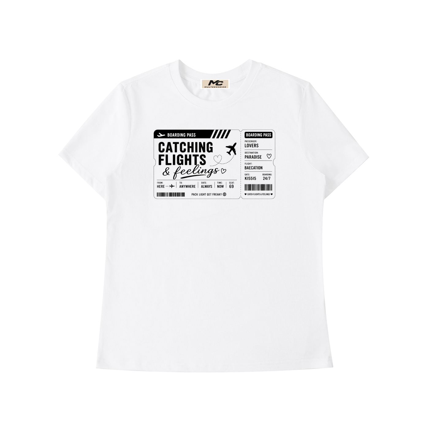 MulTeechoice Catch flights & Feelings Tee